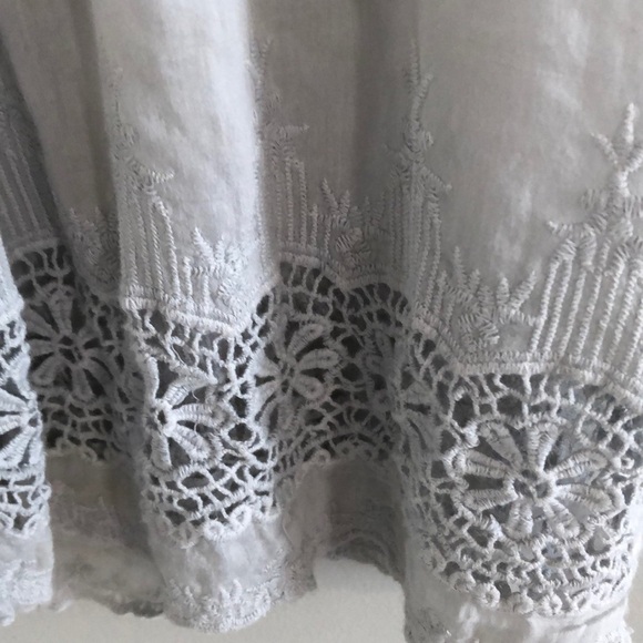 Silk/Cotton Embroidered  Blouse Size M - Picture 2 of 9